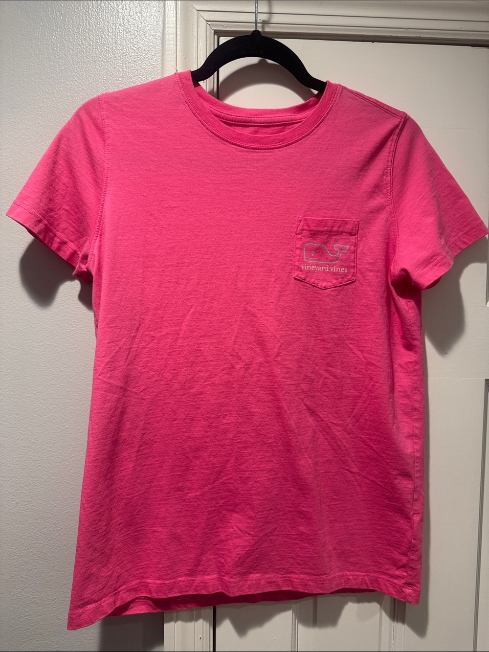 Vineyard Vines Hot Pink Short Sleeve Pocket Tee